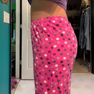 Pink Pokka Dot Pajama pants